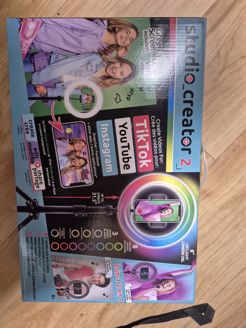 Studio Creator 2 LED Ring Light with Tripod - Multi Color